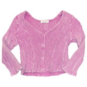 Bucket List Washed Pink Crop Top